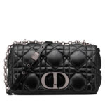 Christian Dior Medium Dior Caro Bag Black